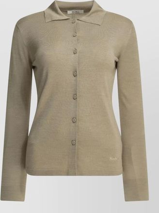 Max Mara silk blend cardigan long sleeve design