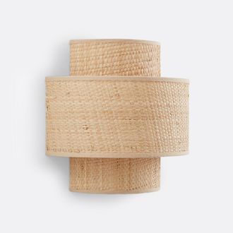 La Redoute Interieurs Dubbele wandlamp in raffia, Dolkie