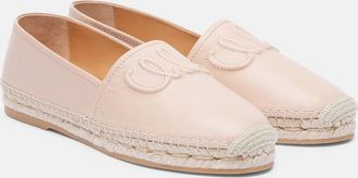 Chloé Chloé Espadrillas Isla in pelle con logo