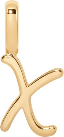 Made by Mary Script Initial Charm Gold Vermeil in Gold Vermeil Initial X at Nordstrom