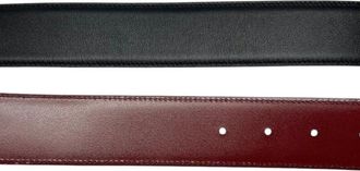 Bally 6302244 Mens Mirror Buckle Adjustable Reversible Black Belt