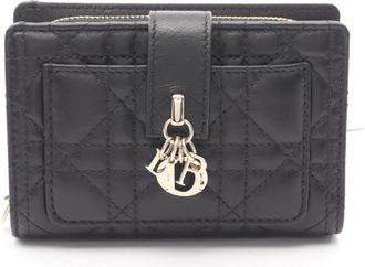 Dior Black Leather Wallet (Bi-Fold) (Pre-Owned)