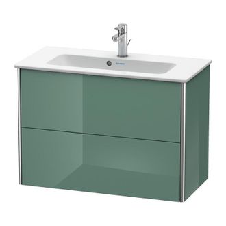 Duravit Duravit Xsquare Mueble De Pared Compacto 81,0x38,8 Cm, 2 Cajones, Para Lavabo Me De Starck 234283, Color (frente/cuerpo): Jade Laca Alto Brillo - Xs41