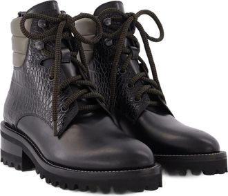 Fabrizio Viti Womens Dolomite Tread Boot Black Leather