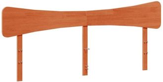 vidaXL Cabecero De Cama Madera Maciza De Pino Marr&oacute;n Cera 200 Cm Vidaxl