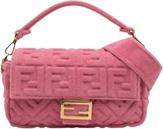 Fendi Pre-owned Shoulder Bags, female, Pink, Size: ONE SIZE Pre-owned Vintage Shoulder Bag