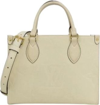 Louis Vuitton Pre-owned Monogram Empreinte Handbag - Dames - Vintage Handtas - Beige - ONE Size - Leer - Vintage
