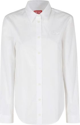Diesel C-Ronor Shirt - Dames - Overhemden - Wit - S - Katoen - Overhemden