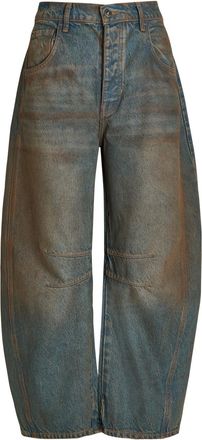 Free People Good Luck Barrel-leg Jeans - Denim - 27 (W27 / UK8-10 / S)