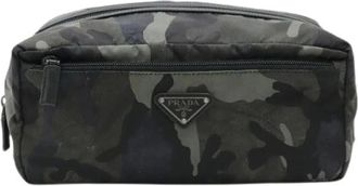 Prada Pre-owned Mini Bags, female, Green, Size: ONE SIZE Pre-owned Nylon handbags