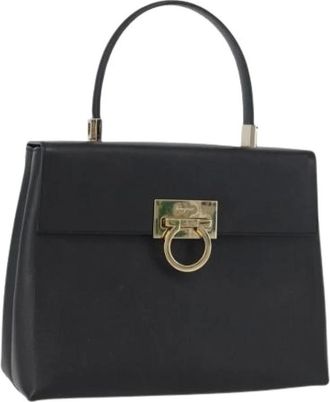 Ferragamo Pre-owned Handbags, female, Black, Size: ONE SIZE Pre-owned Hand Bag
