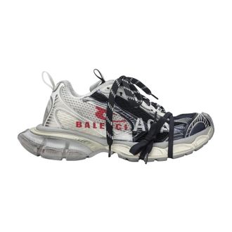 Balenciaga Sneakers, male, Gray, Size: 12 US 3XL Split Logo Sneaker