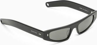 Gucci Black Rectangular Sunglasses