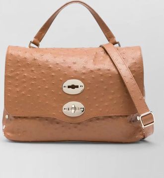 Zanellato postina cactus small shoulder bag studs