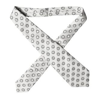 Dolce & Gabbana Ties, female, White, Size: ONE SIZE Polka Dot Silk Adjustable Necktie