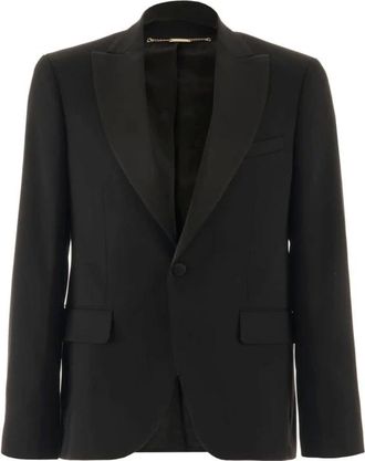 John Richmond Jassen, Heren, Zwart, XL, Wol, Gelaagde Blazer