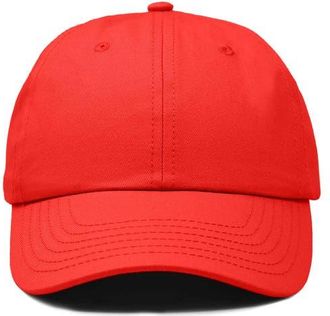 Dalix Classic Cotton Dad Cap in Red at Nordstrom