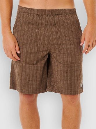 Rip Curl Premium Surf Check Volley Pantalones Cortos marr&oacute;n