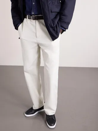 Christian Louboutin Rantulow Cotton-Twill and Leather Sneakers