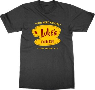 Generic Lukes Diner T-Shirt (Black, XXL)