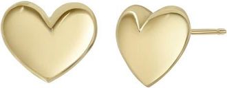 Bony Levy 14K Gold Heart Stud Earrings in 14K Yellow Gold at Nordstrom