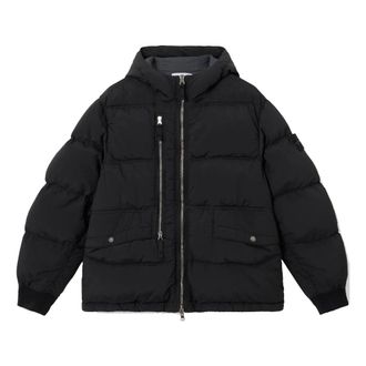 Stone Island Heren, Jassen, Zwart, Maat: S Leer