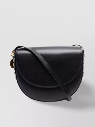 Stella McCartney FRAYME saddle silhouette chain-link shoulder bag