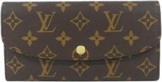 Louis Vuitton Pre-owned Wallets, female, Brown, Size: ONE SIZE Pre-owned Long Wallet (bi-fold)