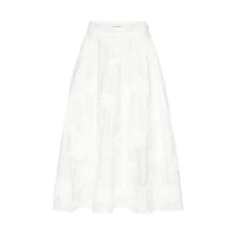 Rotate ROTATE Birger Christensen, Midi Skirts, female, White, Size: L Midi Skirt