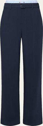 Cinq &agrave; Sept Aron Double-Waistband Pants