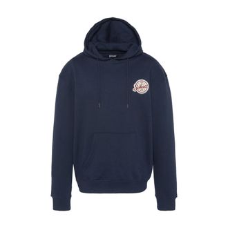 Schott NYC Schott Nyc, Hoodies & sweatvesten, Heren, Blauw, 2Xl, Katoen, Baseball Hoodie