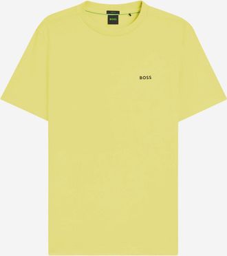 HUGO BOSS Camiseta de algod&oacute;n el&aacute;stico con logo de Hugo Boss