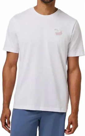 Travis Mathew Club Sandwich Tee In White