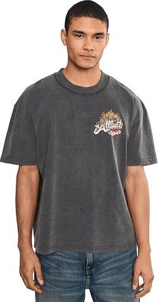AllSaints Roque Short Sleeve Crew Mens T Shirt Washed Black : XL, Cotton