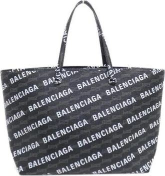 Balenciaga Pre-owned Tote Bags, female, Black, Size: ONE SIZE Pre-owned Canvas balenciaga-bags