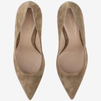 Gianvito Rossi Hohe Schuhe - Pointed Toe Suede Pumps - Gr. 38,5 (EU) - in Braun - f&uuml;r Damen