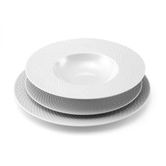Medard De Noblat Vajilla de 18 piezas Porcelena Blanco