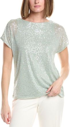 Anne Klein Bateau Sequin Dolman T-Shirt