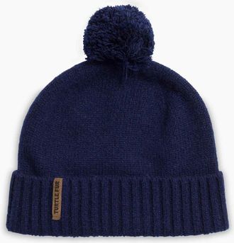 Turtle Fur Wool Tula Pom Beanie in Navy at Nordstrom