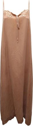 Emma & Gaia 35Ba 555 Jurk - Dames - Maxi kleedjes - Beige - XL - Kleedjes