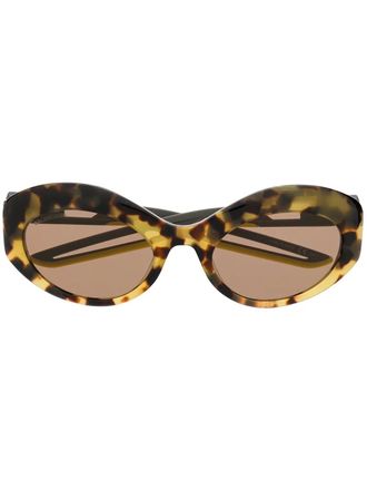 Balenciaga Hybrid oval sunglasses - men - Acetate - One Size - Grey