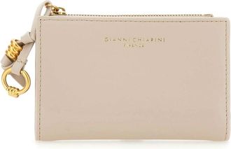 Gianni Chiarini Dollaro Portemonnee - Dames - Portefeuilles - Beige - ONE Size - Leer - Accessoires