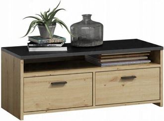 OEM Mobile Tv Mili, Rovere Artigianale/nero, 100 Cm, Mobile Tv Per Il Soggiorno, Mk Room