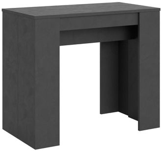 Itamoby Consola Extensible En Antracita Para 8 Personas De 48 A 204 Cm Bina