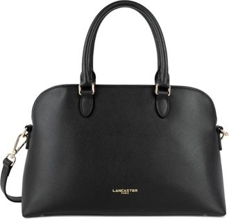 Lancaster Zipp&eacute; Sierra Jia Zwarte Schoudertas - Dames - Handtassen - Zwart - ONE Size - Leer - Tassen