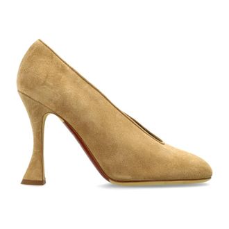 Moschino Dames, Schoenen, Beige, Maat: 38 1/2 EU Su&egrave;de