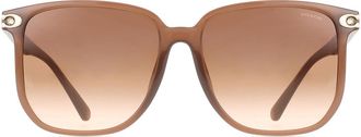 Coach HC8413BD CW419 Asian Fit 580874 Womens Sunglasses Brown Size 58