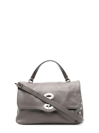 Zanellato Grey Textured Leather Handbag