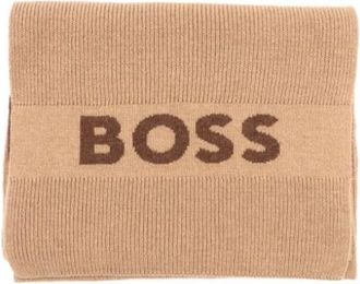HUGO BOSS Elio Sjaal - unisex - Wintersjaals - Bruin - ONE Size - Wol - Accessoires