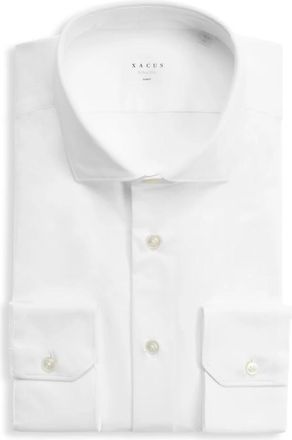 Xacus Witte Overhemd Klassieke Stijl - Heren - Zakelijke Overhemden - Wit - XL - Overhemden